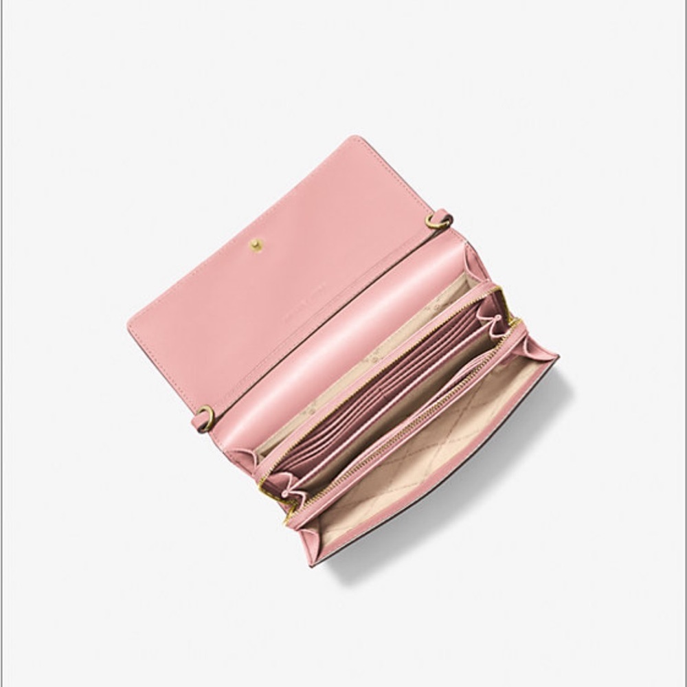 💕Just in Michael Kors Light Pink and Tan Crossbody Bag - Picture 2 of 4